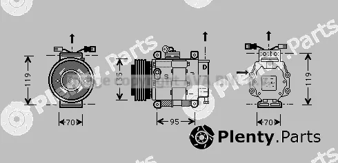 Prasco FTK062 — Compressor, air conditioning