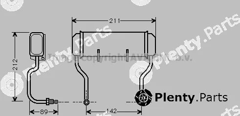 Prasco CN3021 — Oil Cooler, engine oil