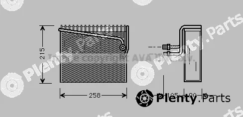 Prasco FTV072 — Evaporator, air conditioning