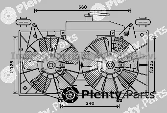 Prasco MZ7551 — Fan, engine cooling