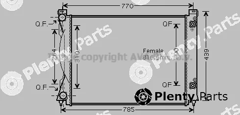 Prasco AI2234 — Radiator, engine cooling