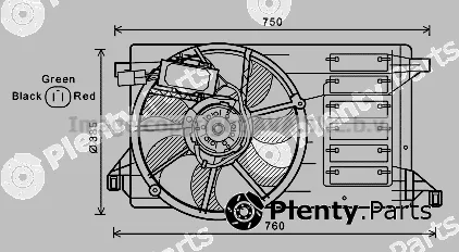Prasco MZ7545 — Fan, engine cooling