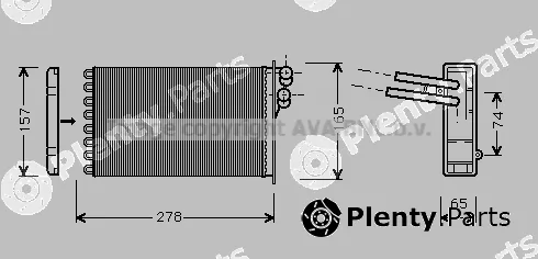 Prasco AI6156 — Heat Exchanger, interior heating