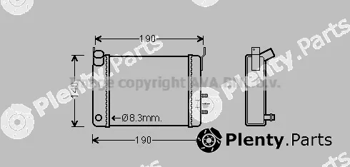Prasco RT6092 — Heat Exchanger, interior heating