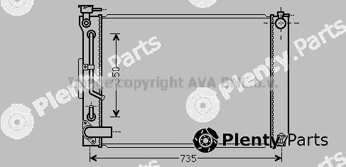 Prasco TO2648 — Radiator, engine cooling