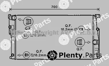 Prasco BW2449 — Radiator, engine cooling