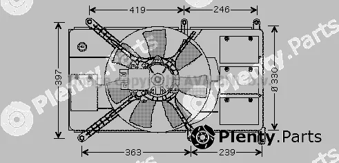 Prasco MT7521 — Fan, engine cooling