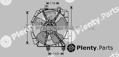 Prasco MZ7523 — Fan, engine cooling