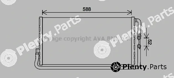 Prasco BW2568 — Radiator, engine cooling