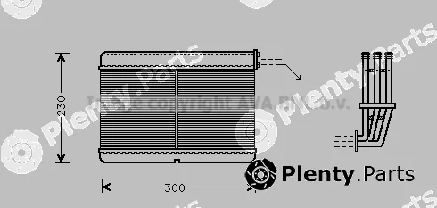 Prasco BW6212 — Heat Exchanger, interior heating