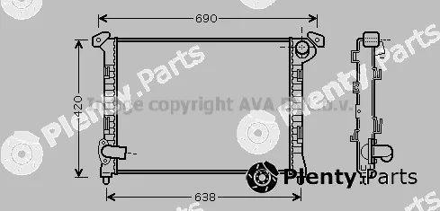 Prasco BW2314 — Radiator, engine cooling