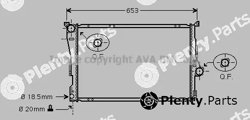 Prasco BW2205 — Radiator, engine cooling