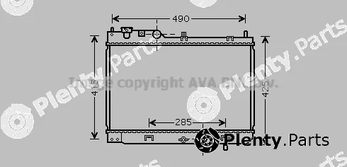 Prasco MZ2214 — Radiator, engine cooling