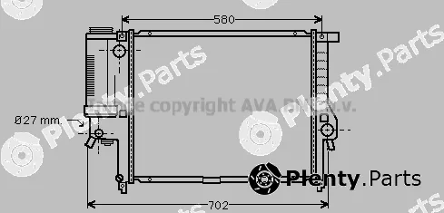 Prasco BW2140 — Radiator, engine cooling