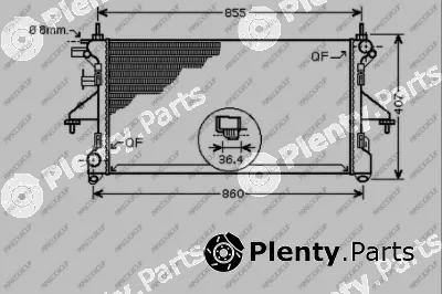 Prasco FT930R006 — Radiator, engine cooling PrascoSelection