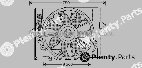 Prasco BW7504 — Fan, engine cooling