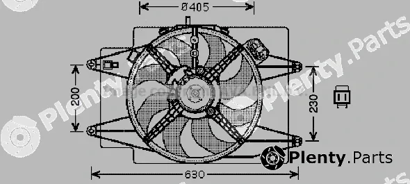 Prasco AL7509 — Fan, engine cooling
