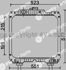 Prasco NH2003 — Radiator, engine cooling