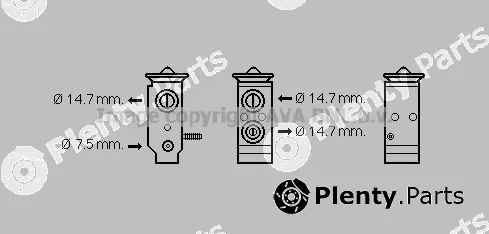 Prasco HY1292 — Expansion Valve, air conditioning