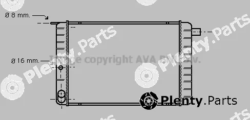 Prasco VO2004 — Radiator, engine cooling