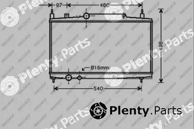 Prasco CI520R011 — Radiator, engine cooling PrascoSelection