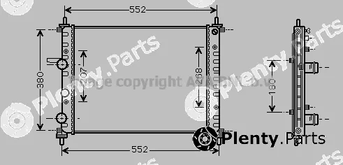 Prasco FT2317 — Radiator, engine cooling