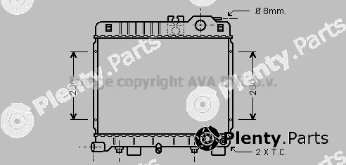 Prasco BW2161 — Radiator, engine cooling
