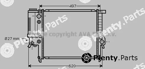 Prasco BW2125 — Radiator, engine cooling