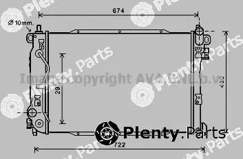 Prasco DW2133 — Radiator, engine cooling