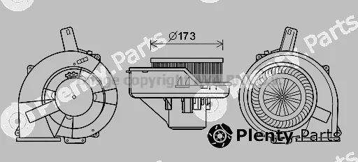 Prasco ST8047 — Electric Motor, interior blower
