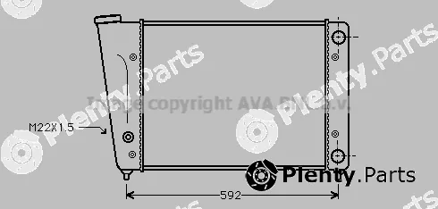 Prasco VN2059 — Radiator, engine cooling