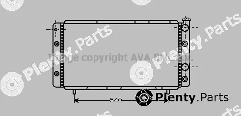 Prasco RT2055 — Radiator, engine cooling