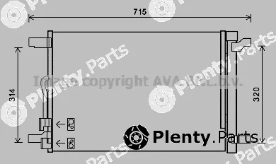 Prasco VNA5335D — Condenser, air conditioning