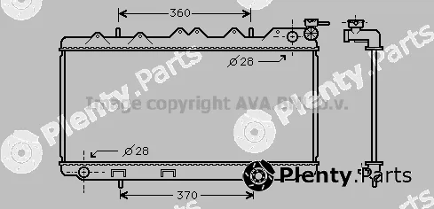 Prasco DN2116 — Radiator, engine cooling