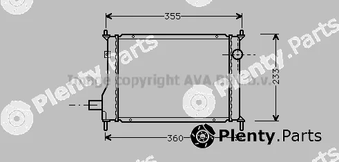 Prasco AU2133 — Radiator, engine cooling