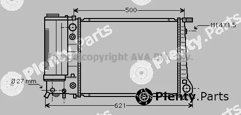 Prasco BW2084 — Radiator, engine cooling