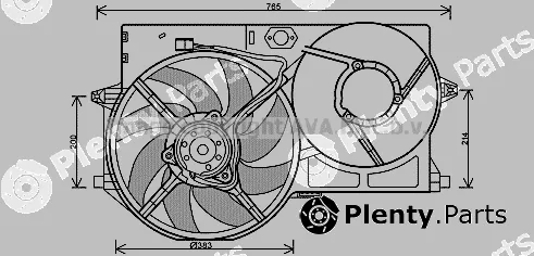 Prasco PE7540 — Fan, engine cooling