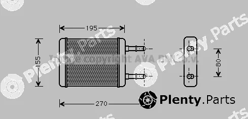 Prasco HY6064 — Heat Exchanger, interior heating