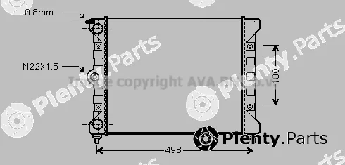 Prasco VNA2039 — Radiator, engine cooling
