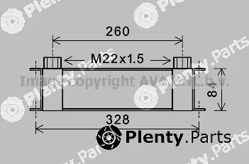 Prasco DZ3031 — Oil Cooler, engine oil