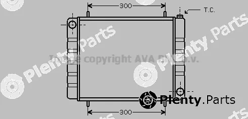 Prasco AU2161 — Radiator, engine cooling