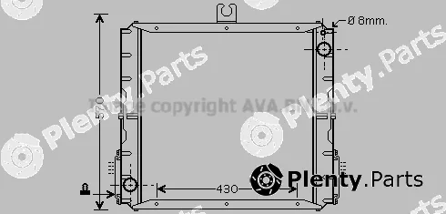 Prasco IV2084 — Radiator, engine cooling