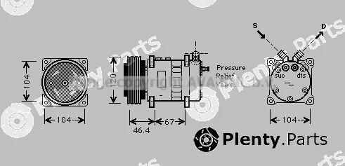 Prasco CNK210 — Compressor, air conditioning