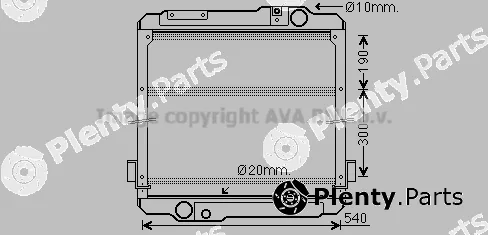 Prasco MF2051 — Radiator, engine cooling