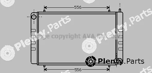 Prasco AU2073 — Radiator, engine cooling