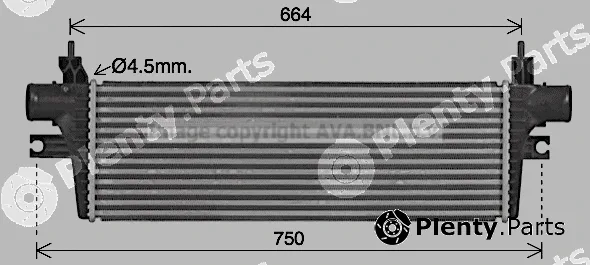 Prasco TO4774 — Charge Air Cooler