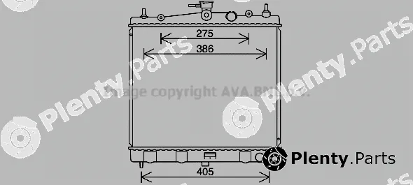 Prasco DN2454 — Radiator, engine cooling
