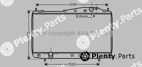 Prasco DW2054 — Radiator, engine cooling