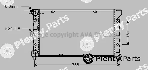 Prasco VNA2080 — Radiator, engine cooling