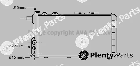 Prasco AI2021 — Radiator, engine cooling